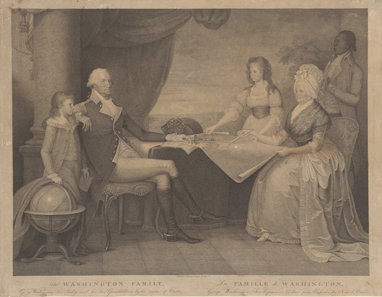 Washington Ailesi by Edward Savage