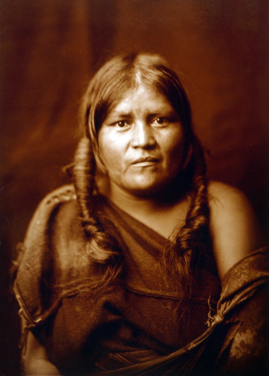 Bir Hopi kadını, Hintli, c. 1904, Edward S. Curtis'in fotoğrafı by Edward Sheriff Curtis