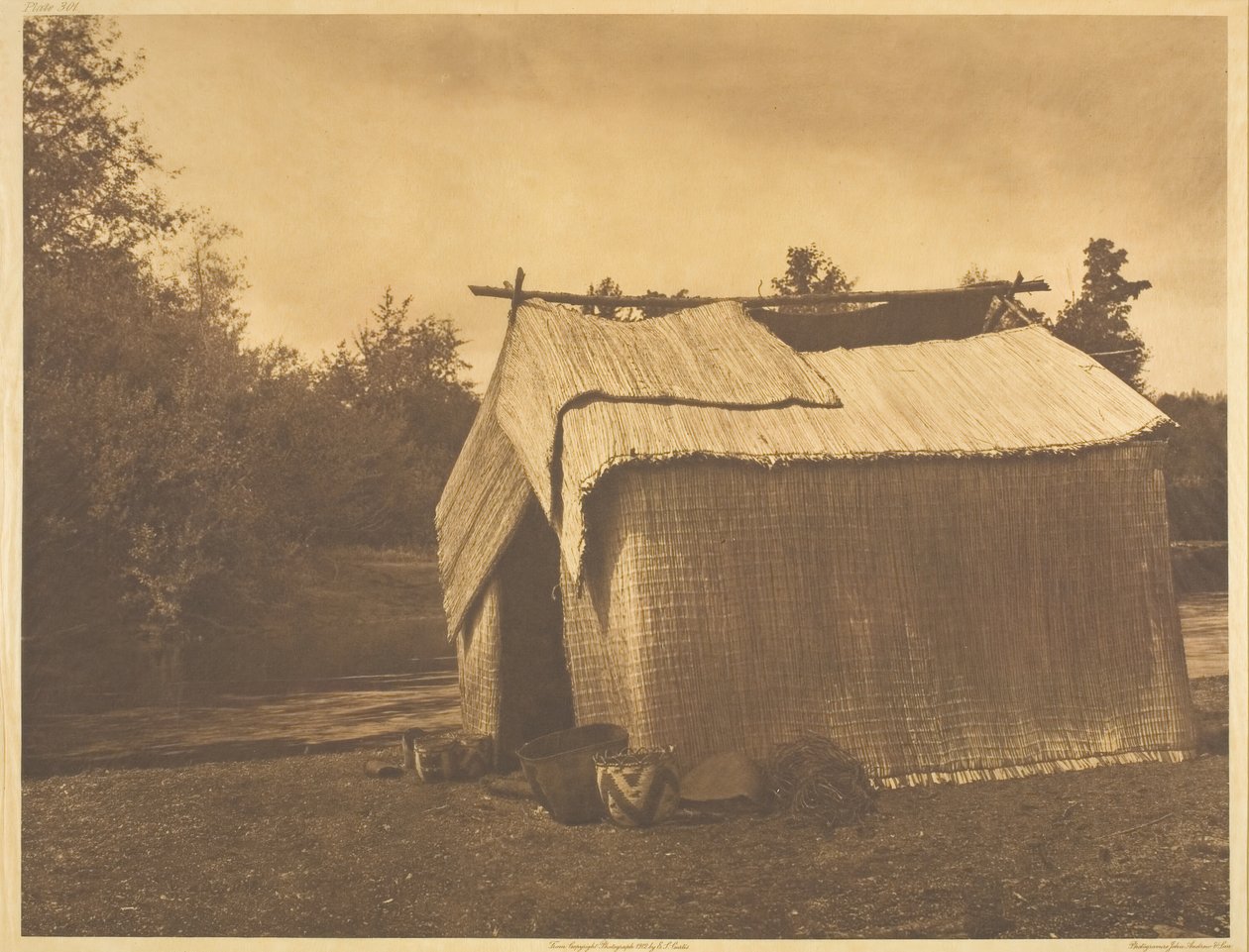 Bir Mat Evi - Skokomish, 1912. by Edward Sheriff Curtis
