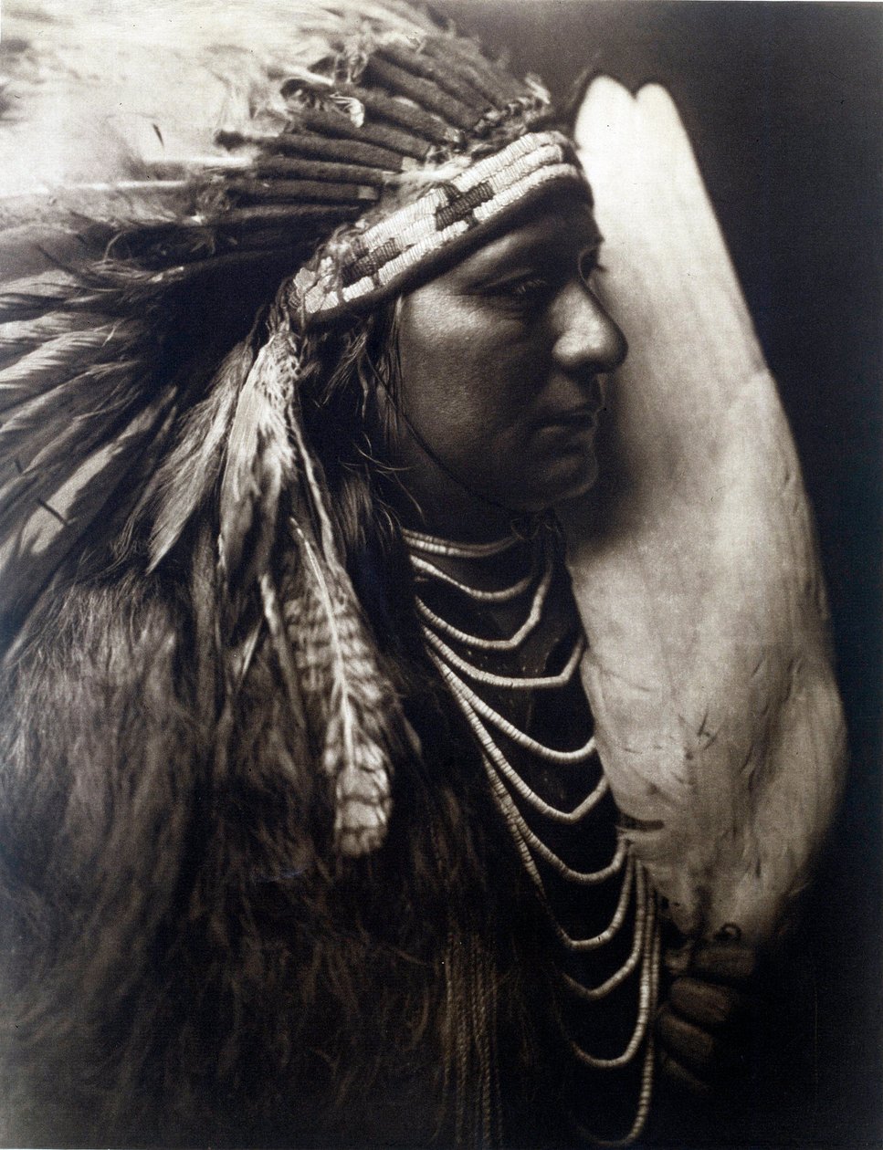 Amerikan Kızılderilileri: Perce Nose Kabilesinden Bir Kızılderili Portresi by Edward Sheriff Curtis