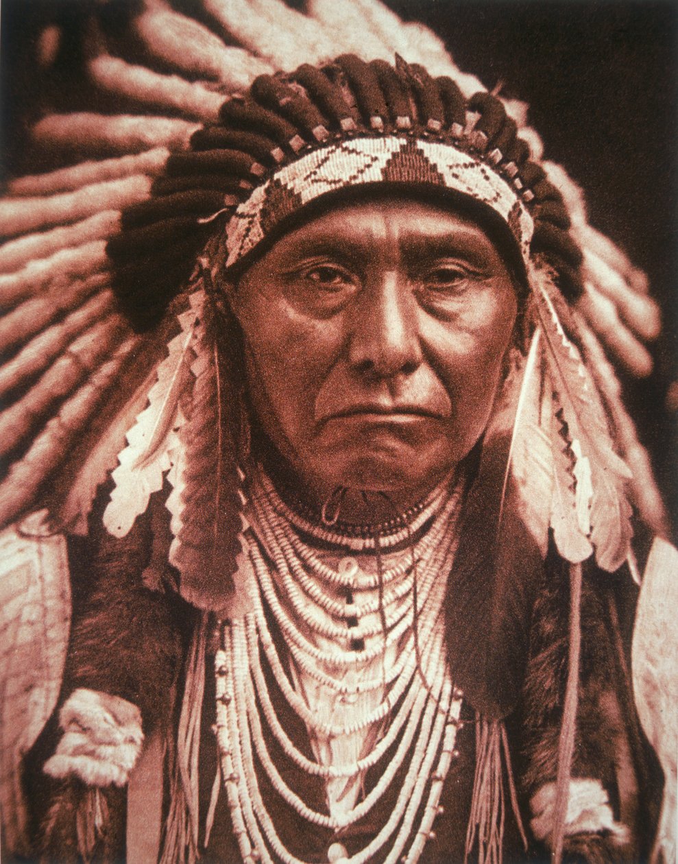 Şef Joseph (1840-1904) c.1903 (s/b fotoğraf) by Edward Sheriff Curtis