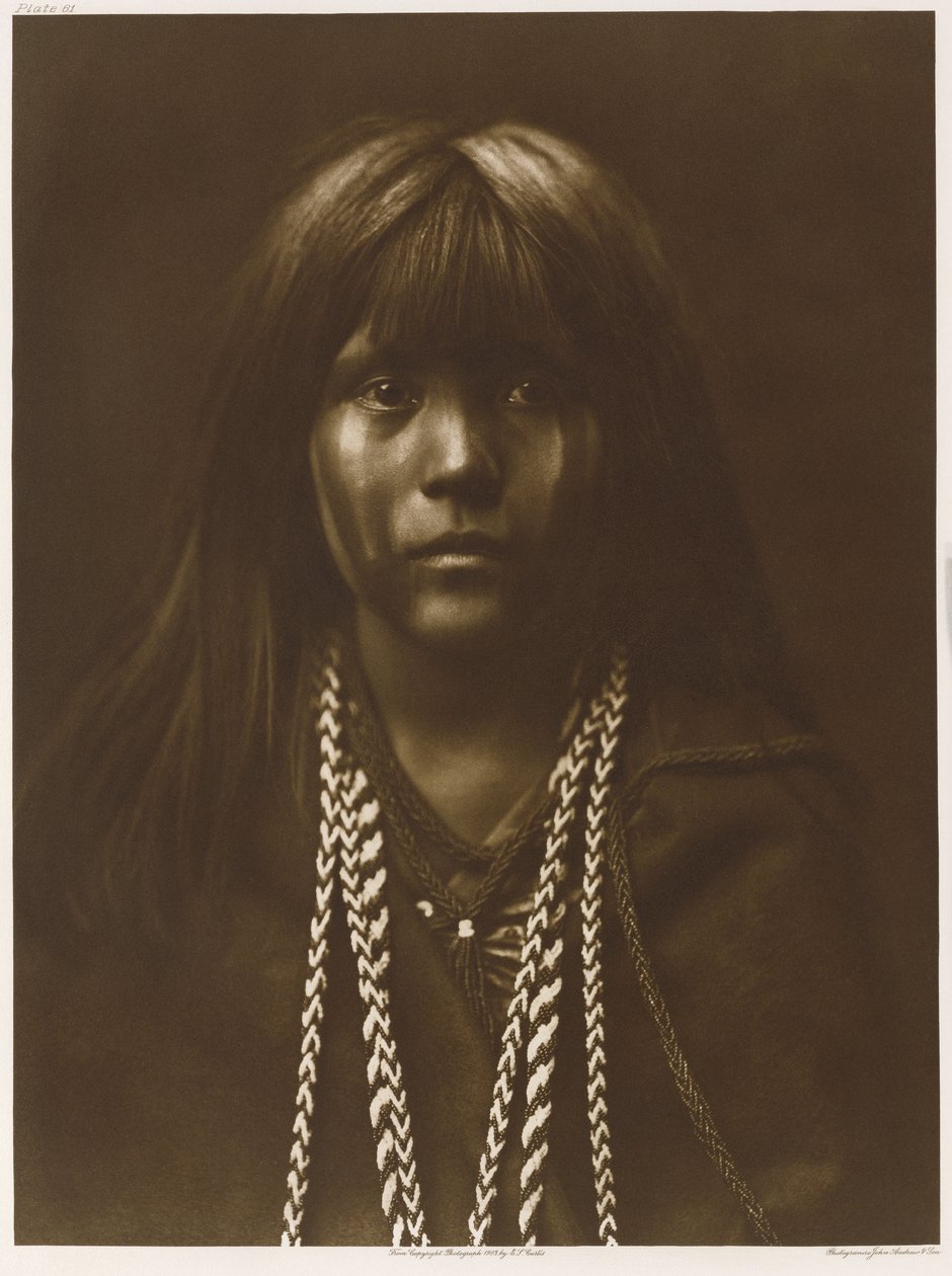 Mosa - Mohave, 'Kuzey Amerika yerlisi, Portföy 2'den tabak by Edward Sheriff Curtis