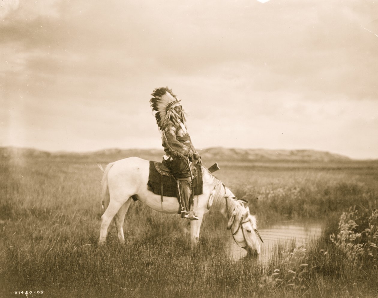 Badlands'deki Vaha 1905 (fotoğraf) by Edward Sheriff Curtis