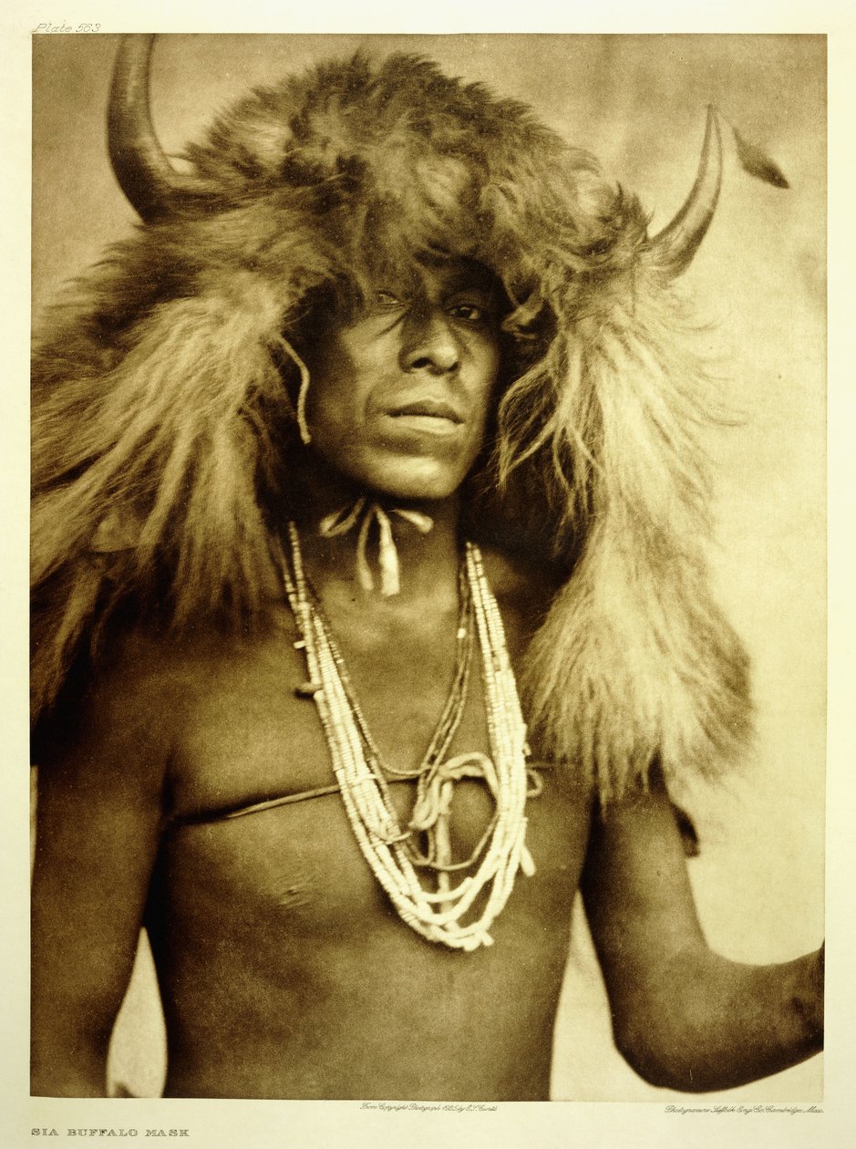 Hem Bufalo Maskesi by Edward Sheriff Curtis