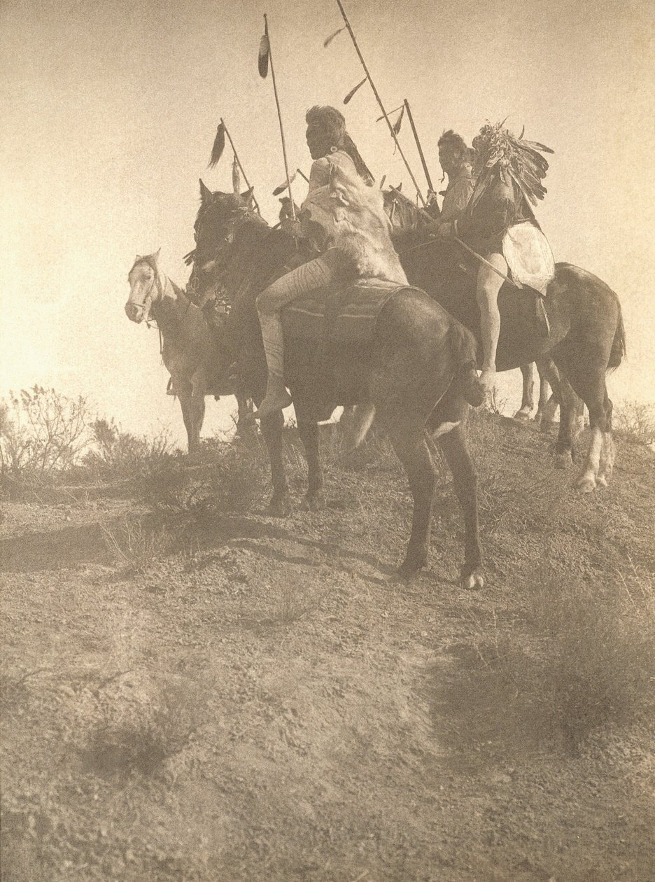 Geçmişin Ruhu (ağır dokulu kağıt üzerine platin baskı) by Edward Sheriff Curtis
