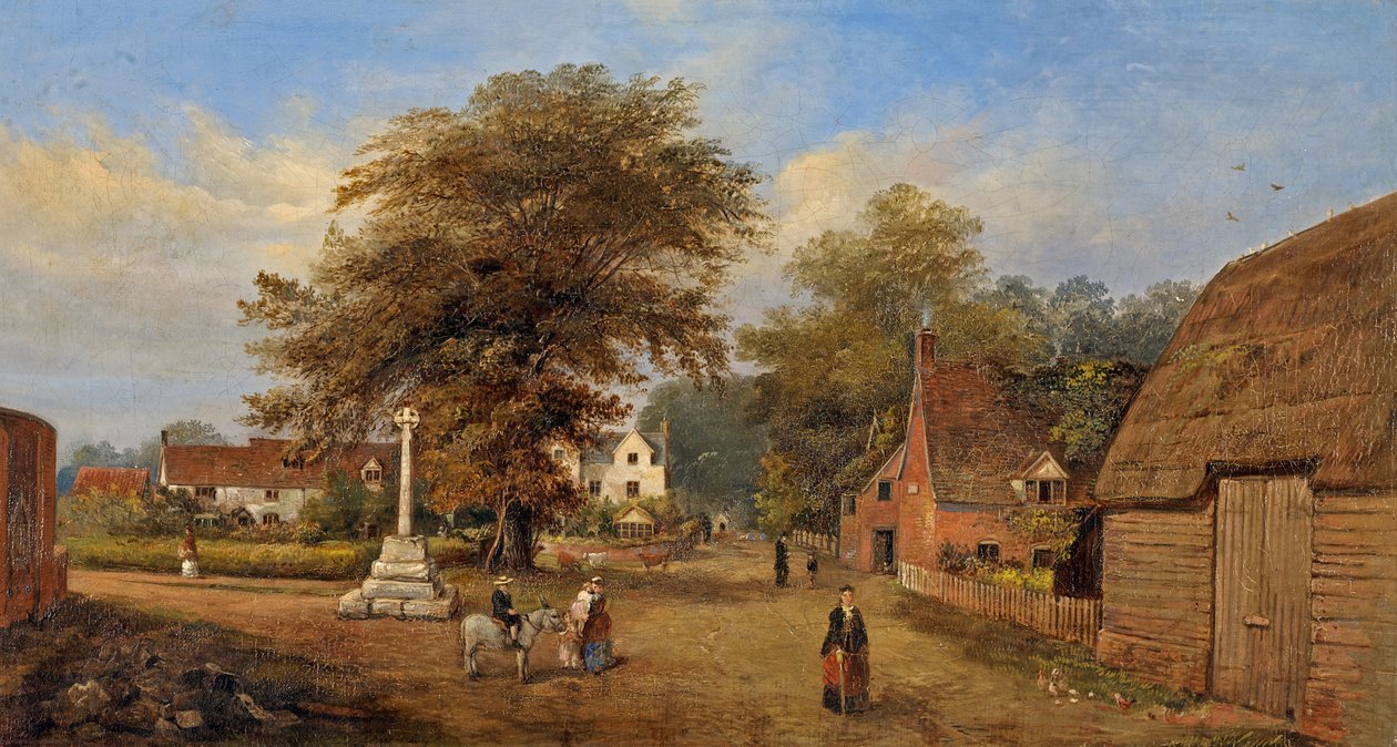 Hempsted Köyü, Gloucestershire, 1880 dolayları by Edward Smith
