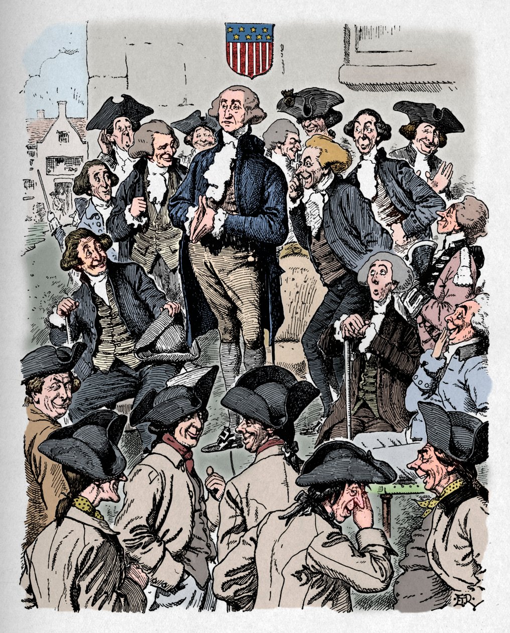 George Washington yalan söylemeye çalışıyor, c1900 by Edward Tennyson Reed