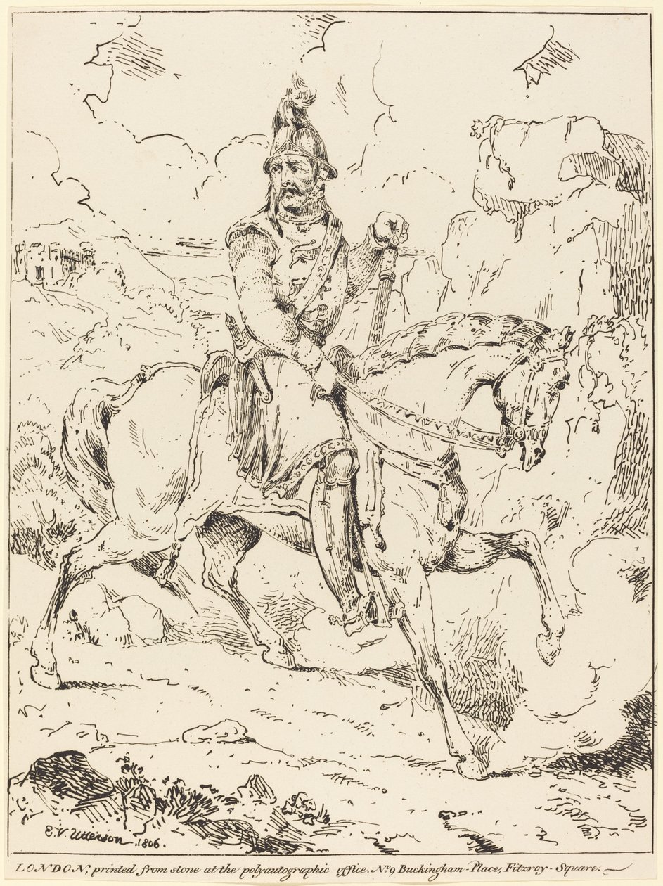 At Sırtında Zırhlı Şövalye by Edward Vernon Utterson