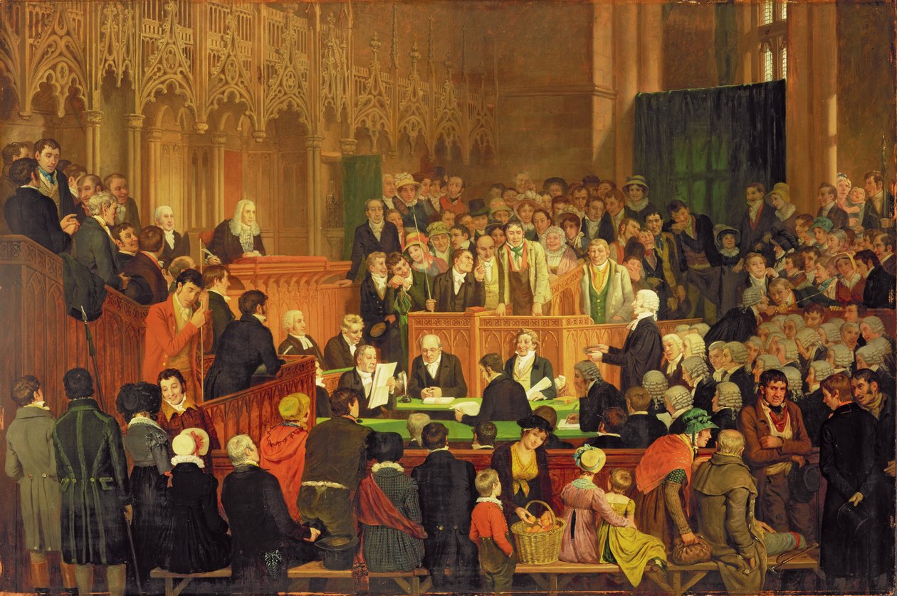 Lancaster Castle Eyalet Mahkemesinde Bir Atın Garantisinin Yargılanması by Edward Villiers Rippingille