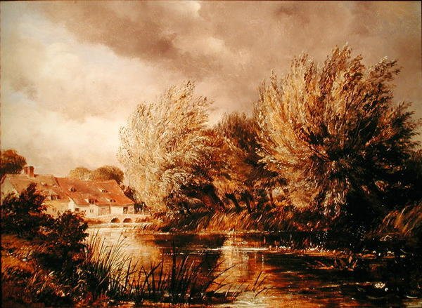 Sakal Değirmeni, Oxford yakınlarında by Edward William Cooke