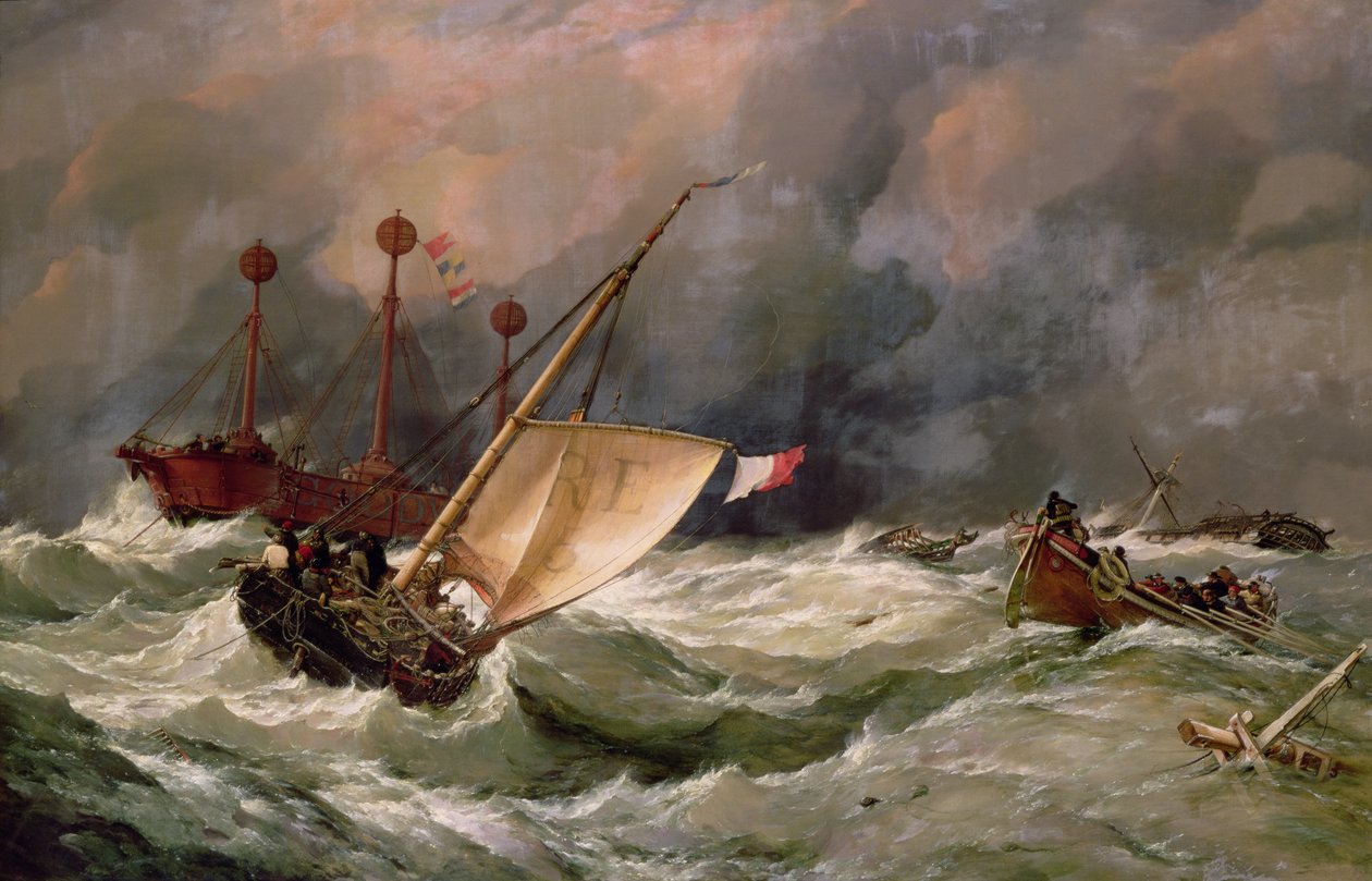 Şiddetli Bir Fırtınadan Sonra Sabah (tuval üzerine yağlı boya) by Edward William Cooke