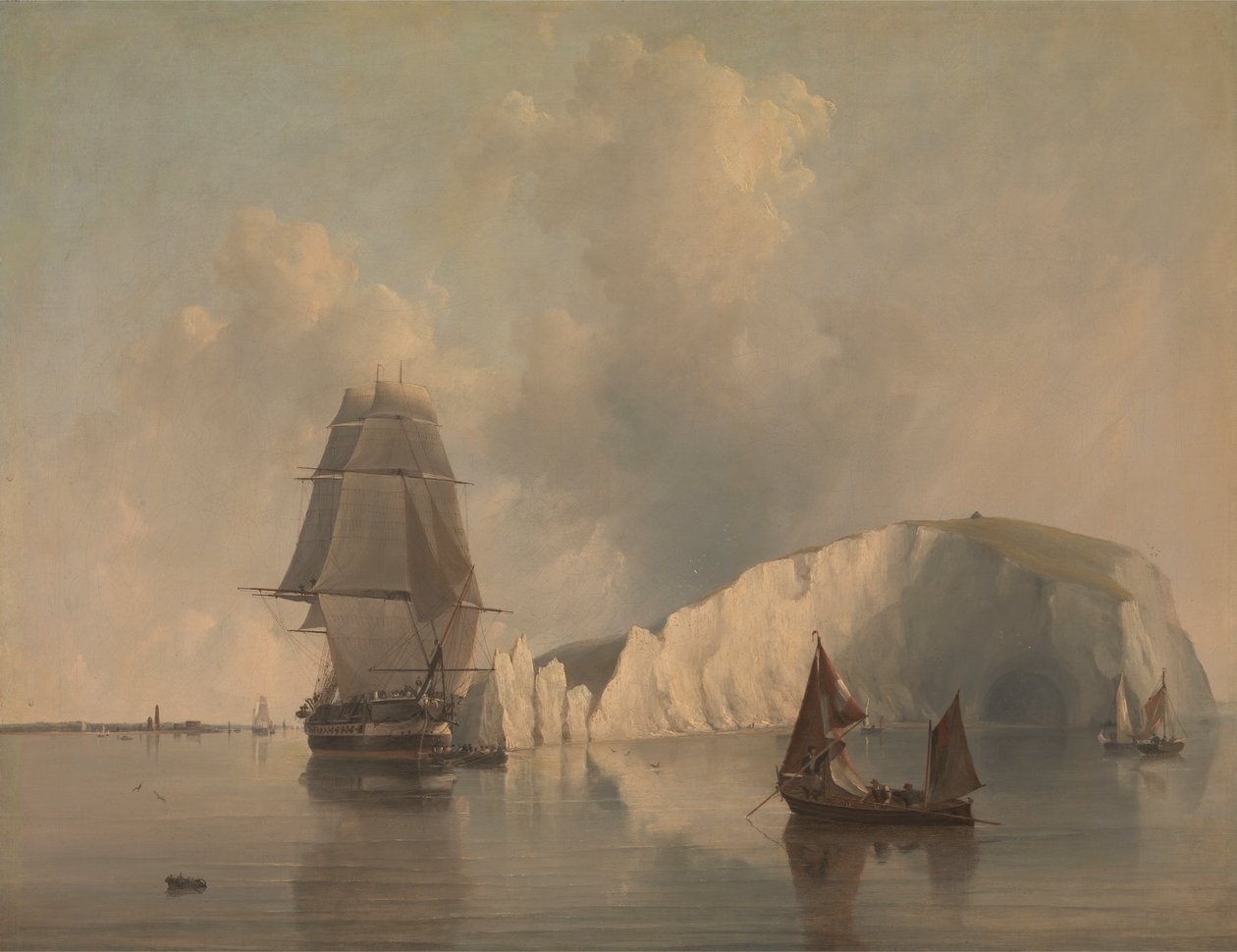 İğnelerin Dışında, Wight Adası by Edward William Cooke