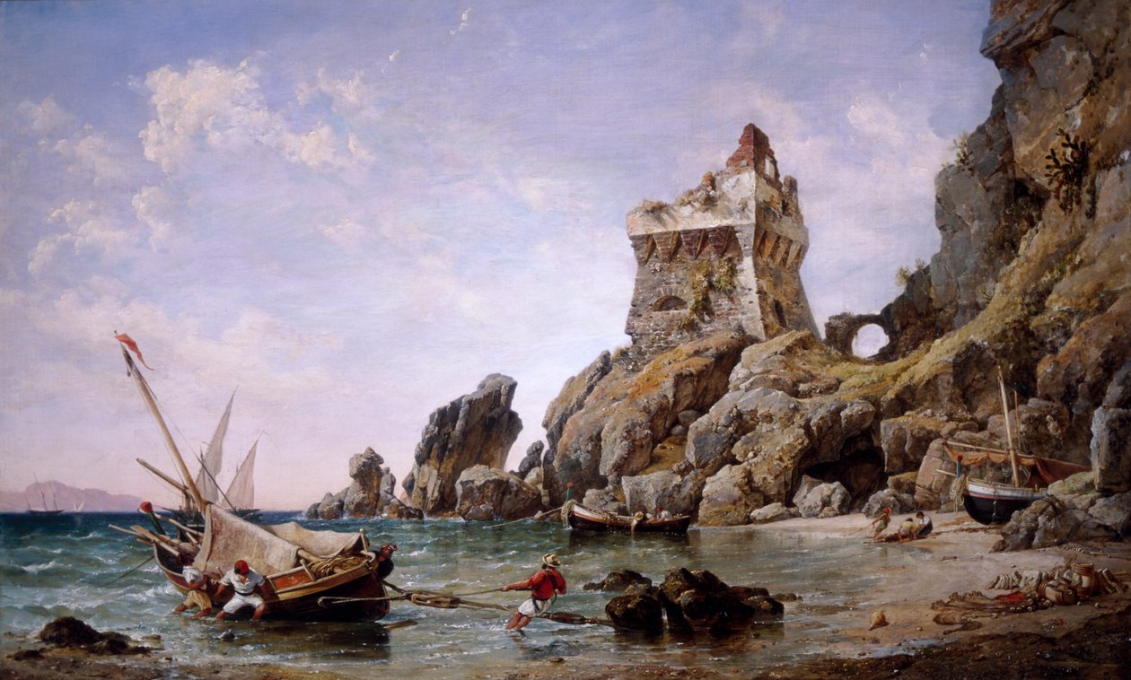 Salerno, İtalya, 1849. by Edward William Cooke