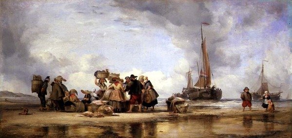 Scheveningen Plajı by Edward William Cooke