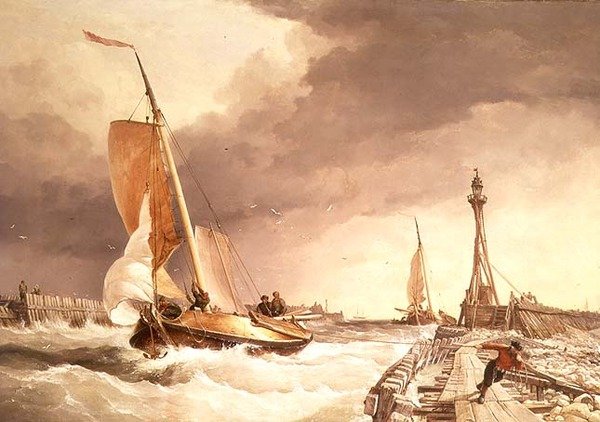 Deniz manzarası by Edward William Cooke
