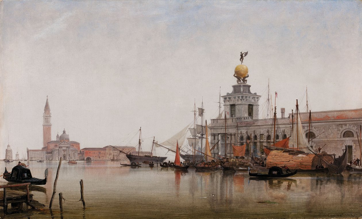 Dogana di Mare ve San Giorgio Maggiore Ötesi, 1863 by Edward William Cooke