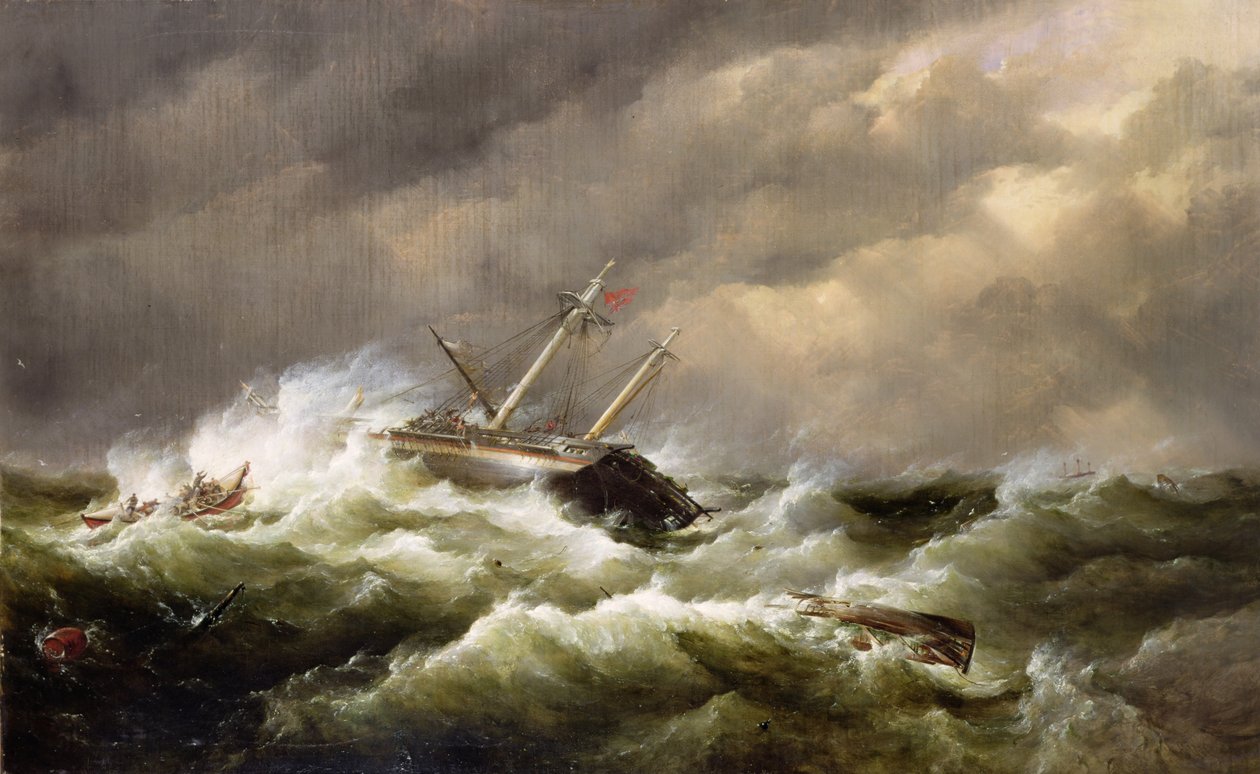 Bilinmeyen resim by Edward William Cooke