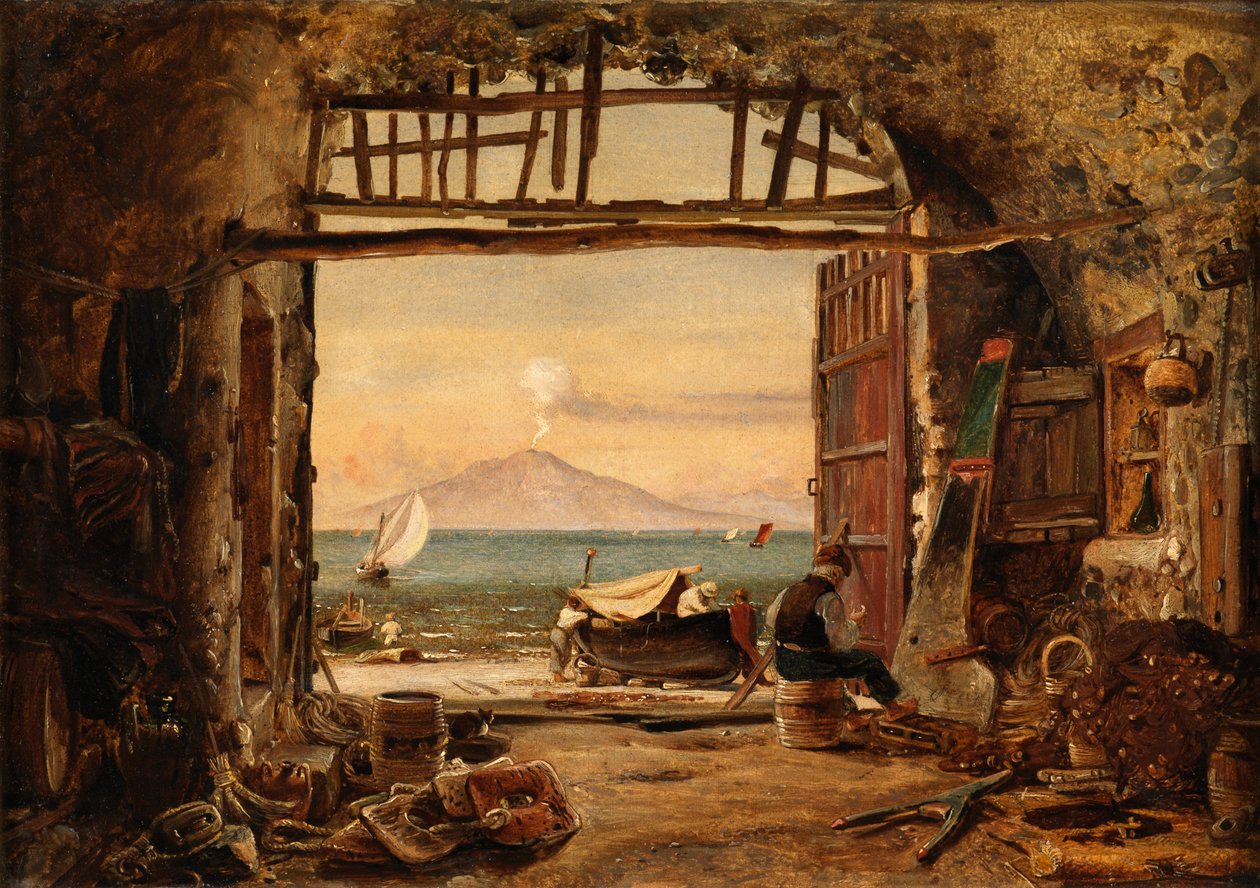 Vezüv (tuval üzerine yağlı boya) by Edward William Cooke