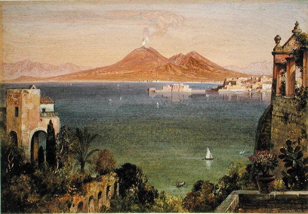 Vezüv ve Castel del Oro, Napoli, Villa Cedrino, Posillipo