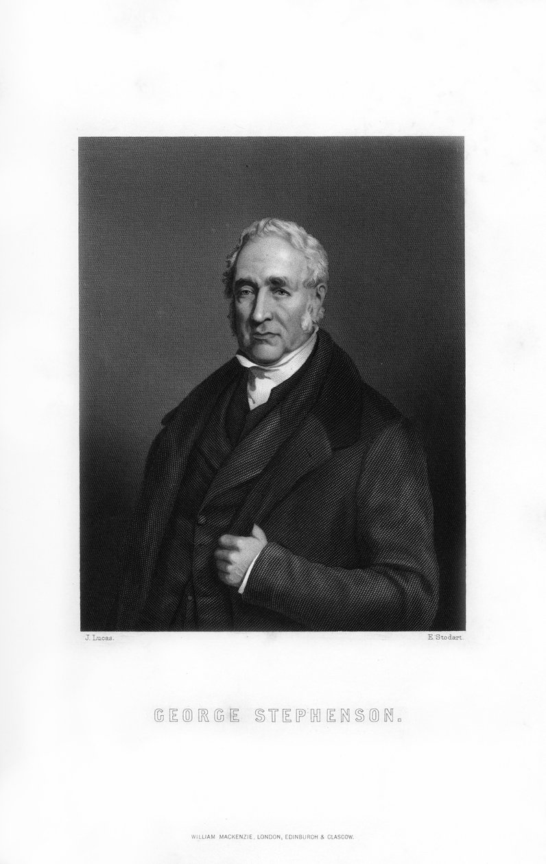 George Stephenson, İngiliz makine mühendisi, 1899. by Edward William Stodart