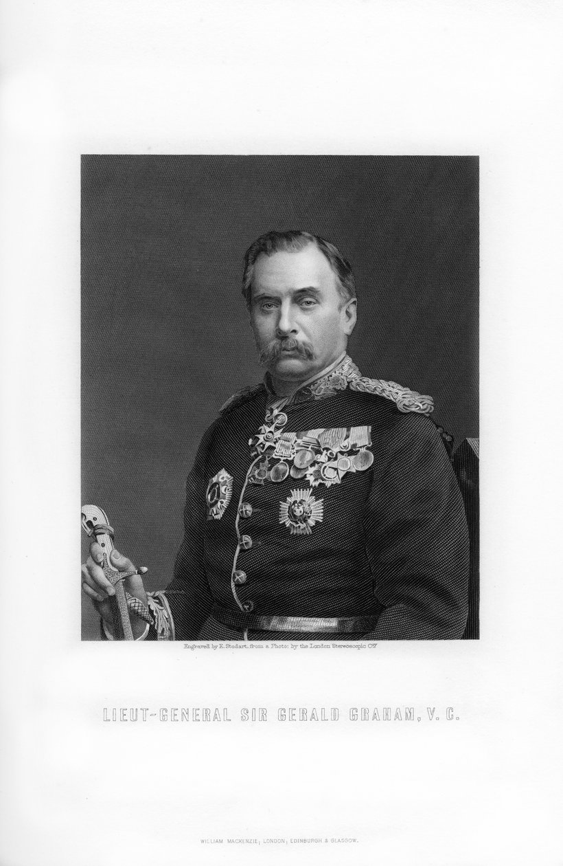 Sir Gerald Graham, İngiliz Korgeneral, 1893. by Edward William Stodart