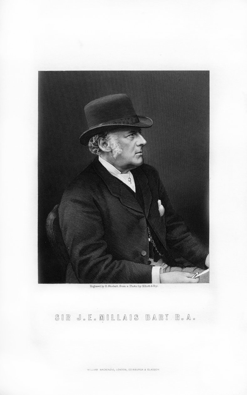 Sir John Everett Millais, Ön-Rafaelit ressamı, 1899. by Edward William Stodart