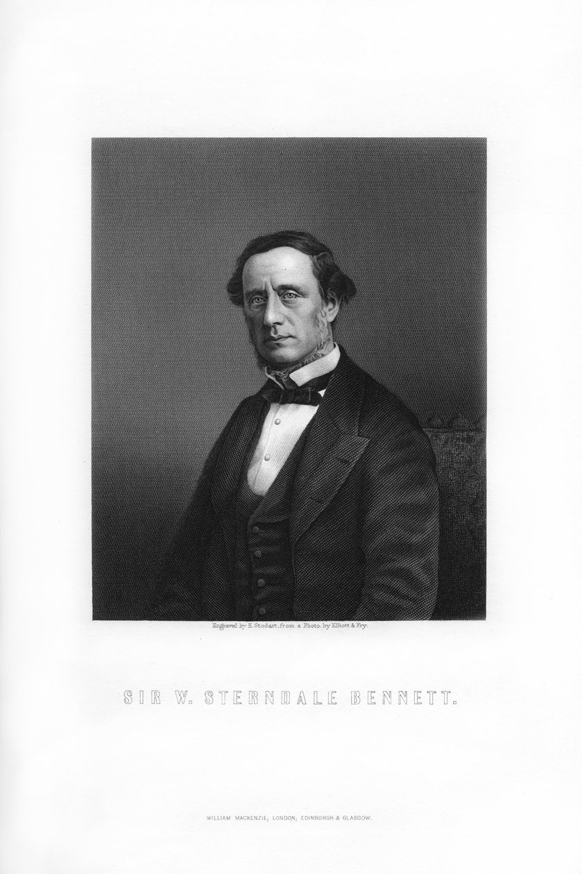 Sir William Sterndale Bennett, İngiliz besteci, 1899. by Edward William Stodart