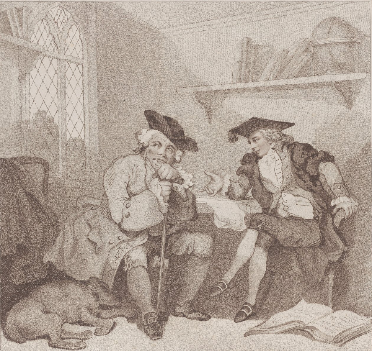 Bir Kolej Sahnesi veya ...'nin Çantasında Meyvesiz Bir Girişim, [1 Ağustos 1787], 1 Temmuz 1802'de yeniden yayınlandı. by Edward Williams