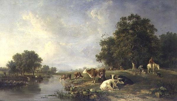 Sığır ile manzara by Edward Williams