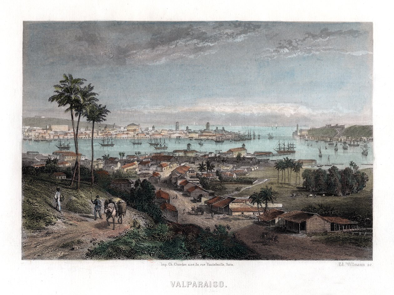 Valparaiso, Şili, 1840 by Edward Willmann