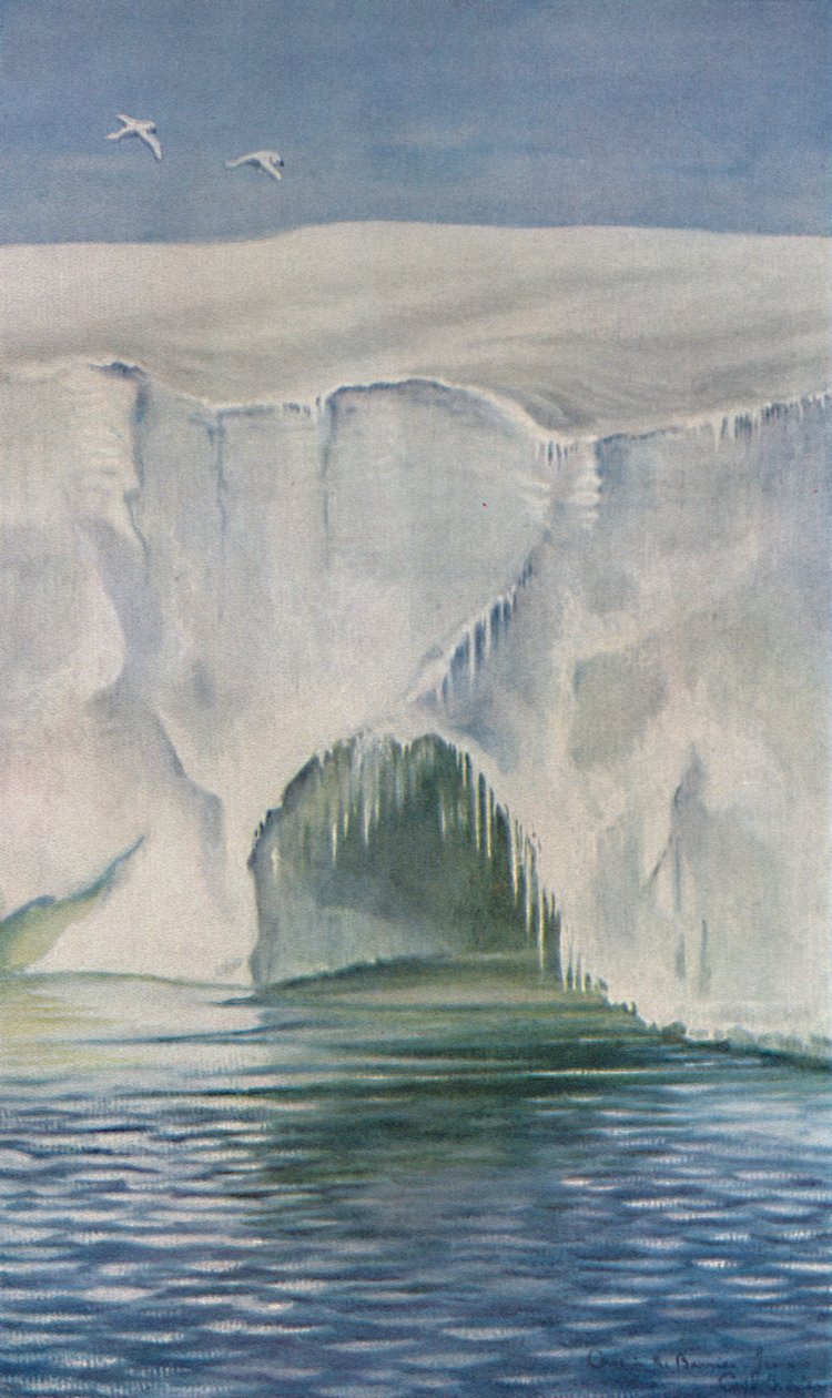 Bariyerdeki Mağara, Crozier Burnu, 4 Ocak 1911, 1913 by Charles Edward Wilson
