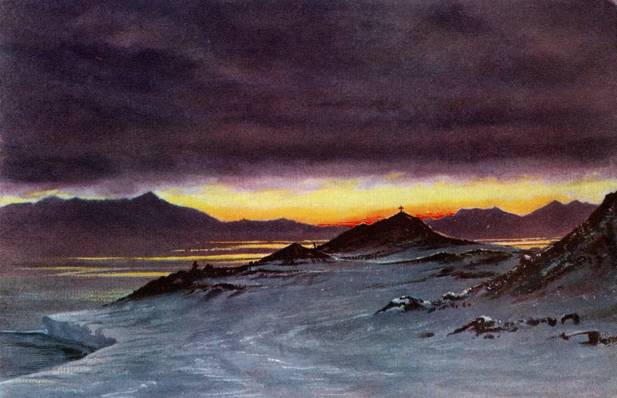 Hut Point, Gece Yarısı, 27 Mart 1911, 1913 by Charles Edward Wilson