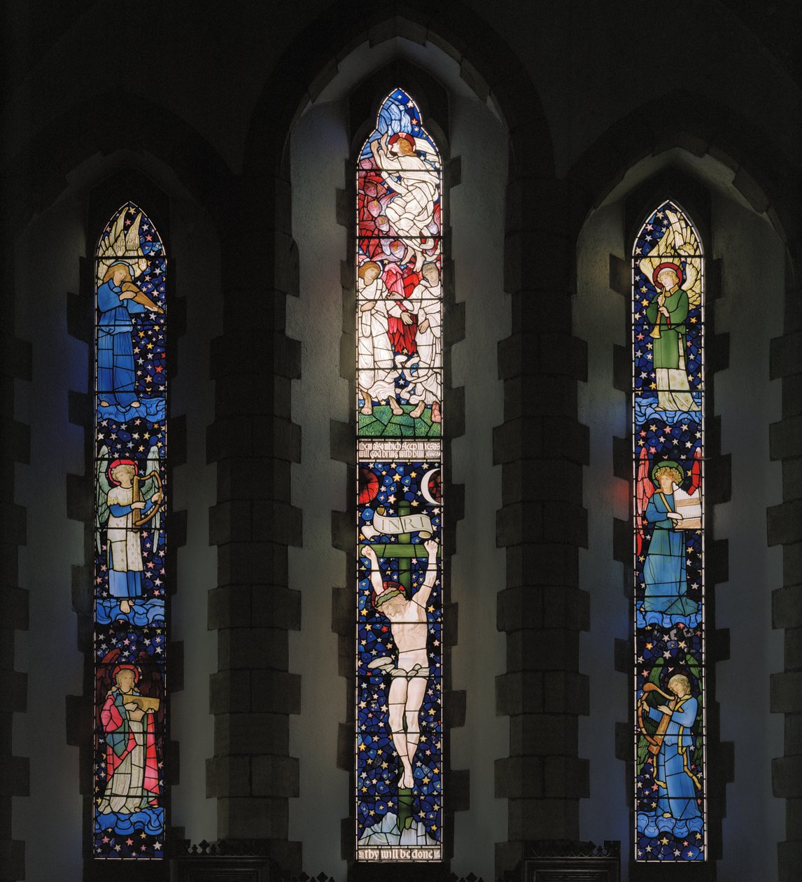 Doğu Penceresi, 1881 (vitray) by Edward and Morris Burne Jones
