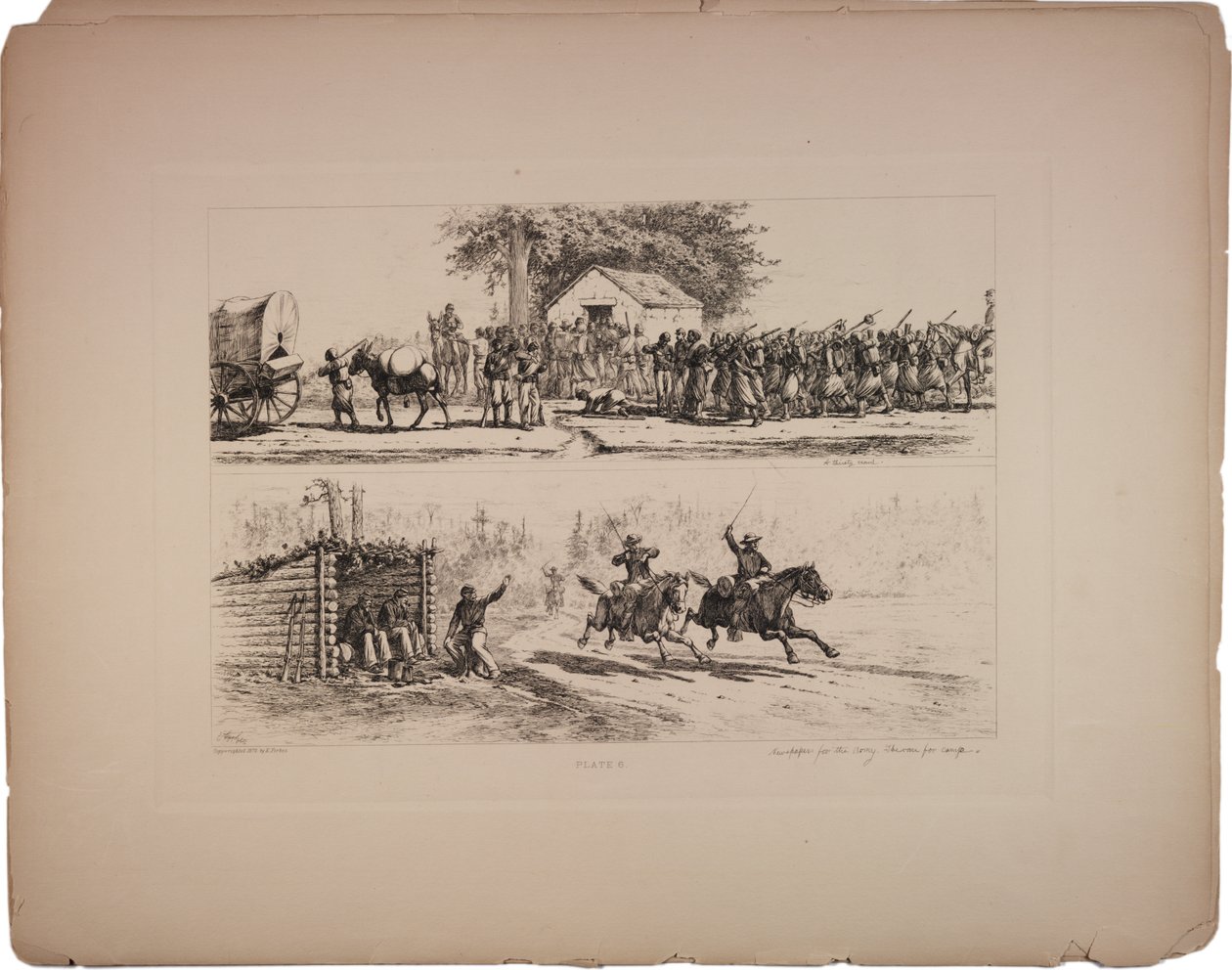 Eski bahar evinde susuz bir kalabalık, 1876 by Edwin Austin Forbes