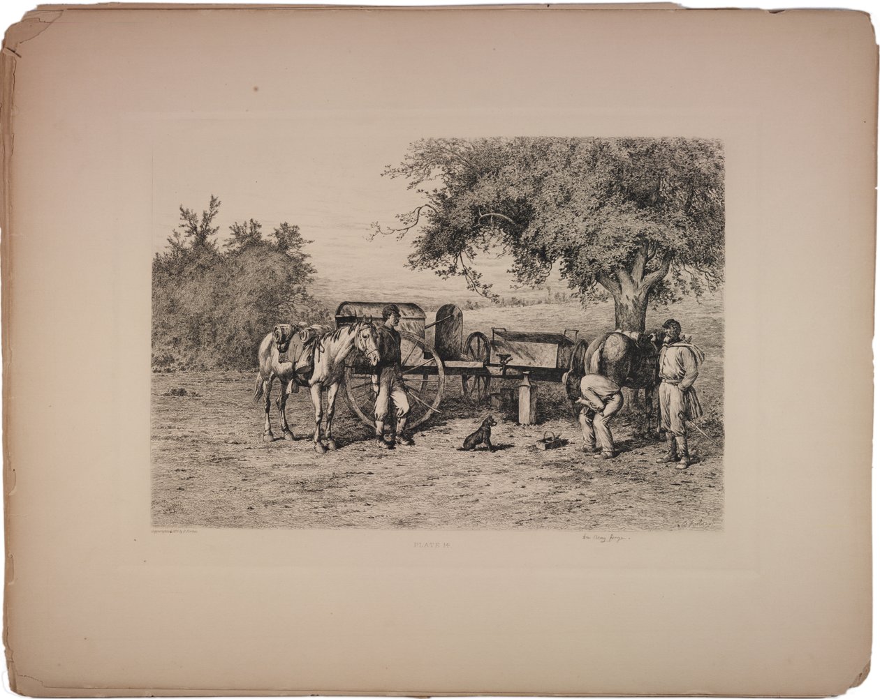 ಸೈನ್ಯದ ಫೋರ್ಜ್, 1876 ಟರ್ಕ್ by Edwin Austin Forbes