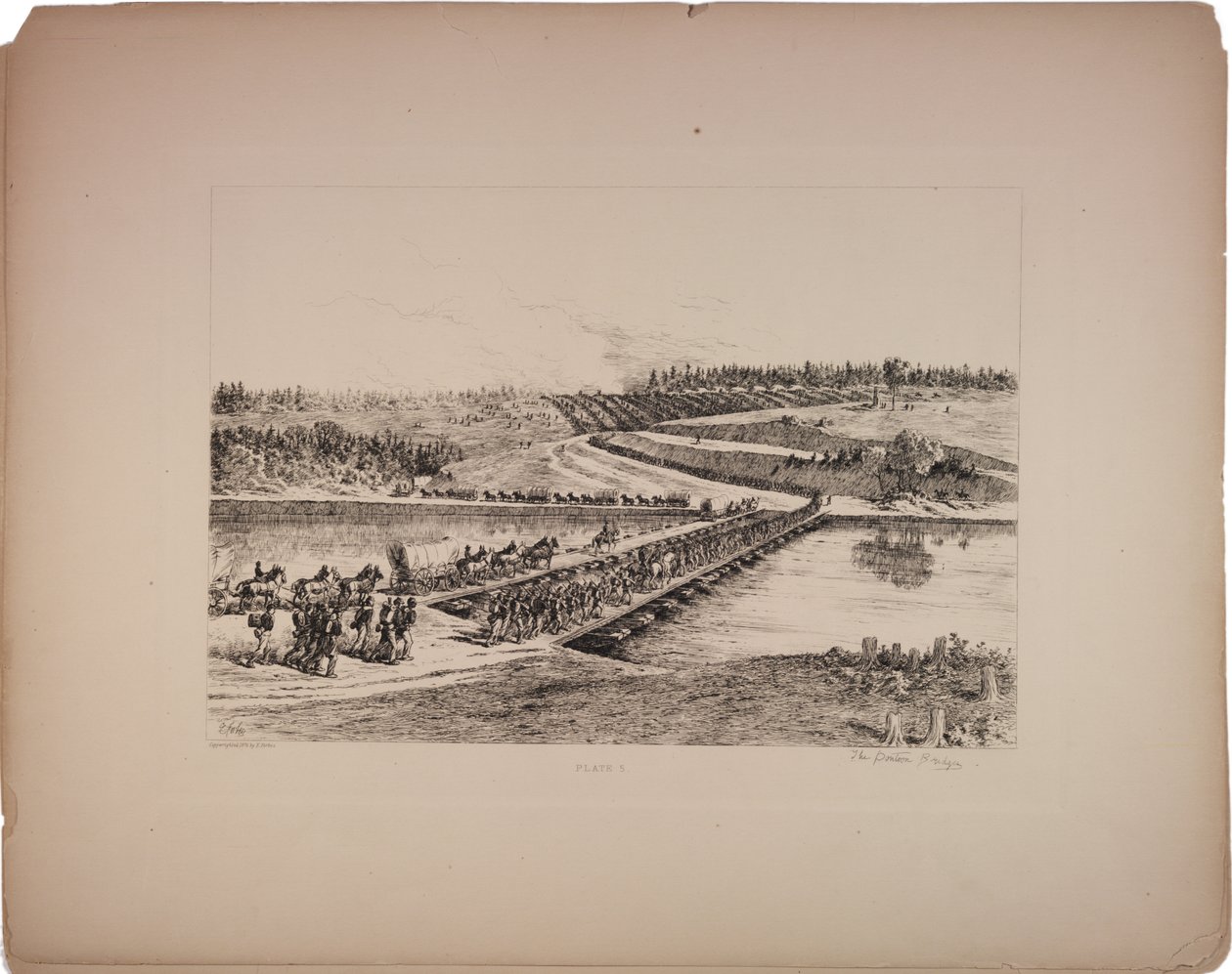duba köprüleri, 1876 by Edwin Austin Forbes