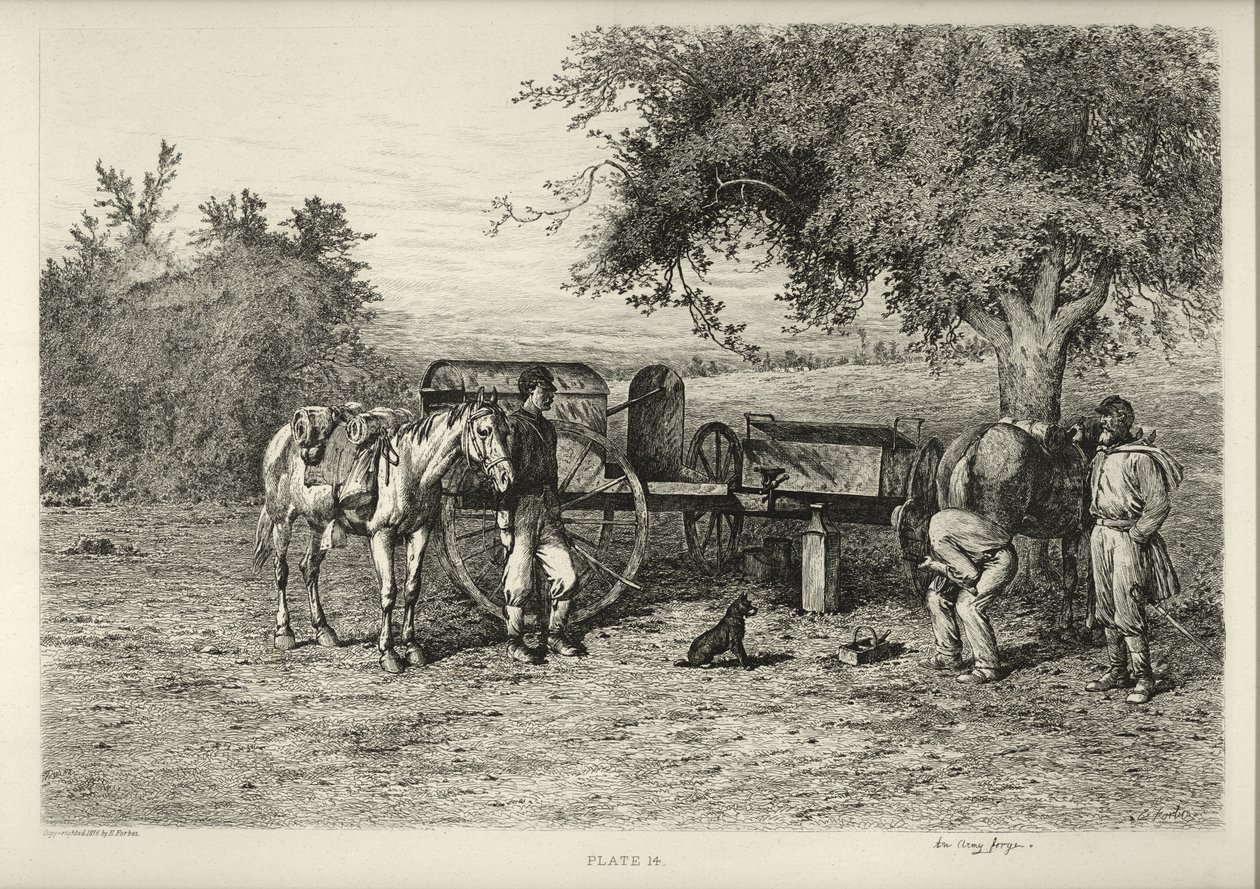Bir Ordu Forge by Edwin Austin Forbes