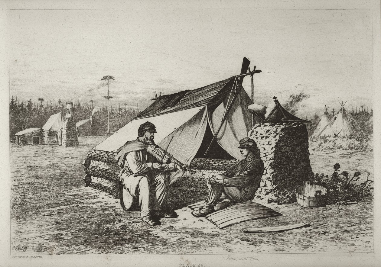 Ev, Tatlı Ev, Edwin Forbes tarafından by Edwin Austin Forbes