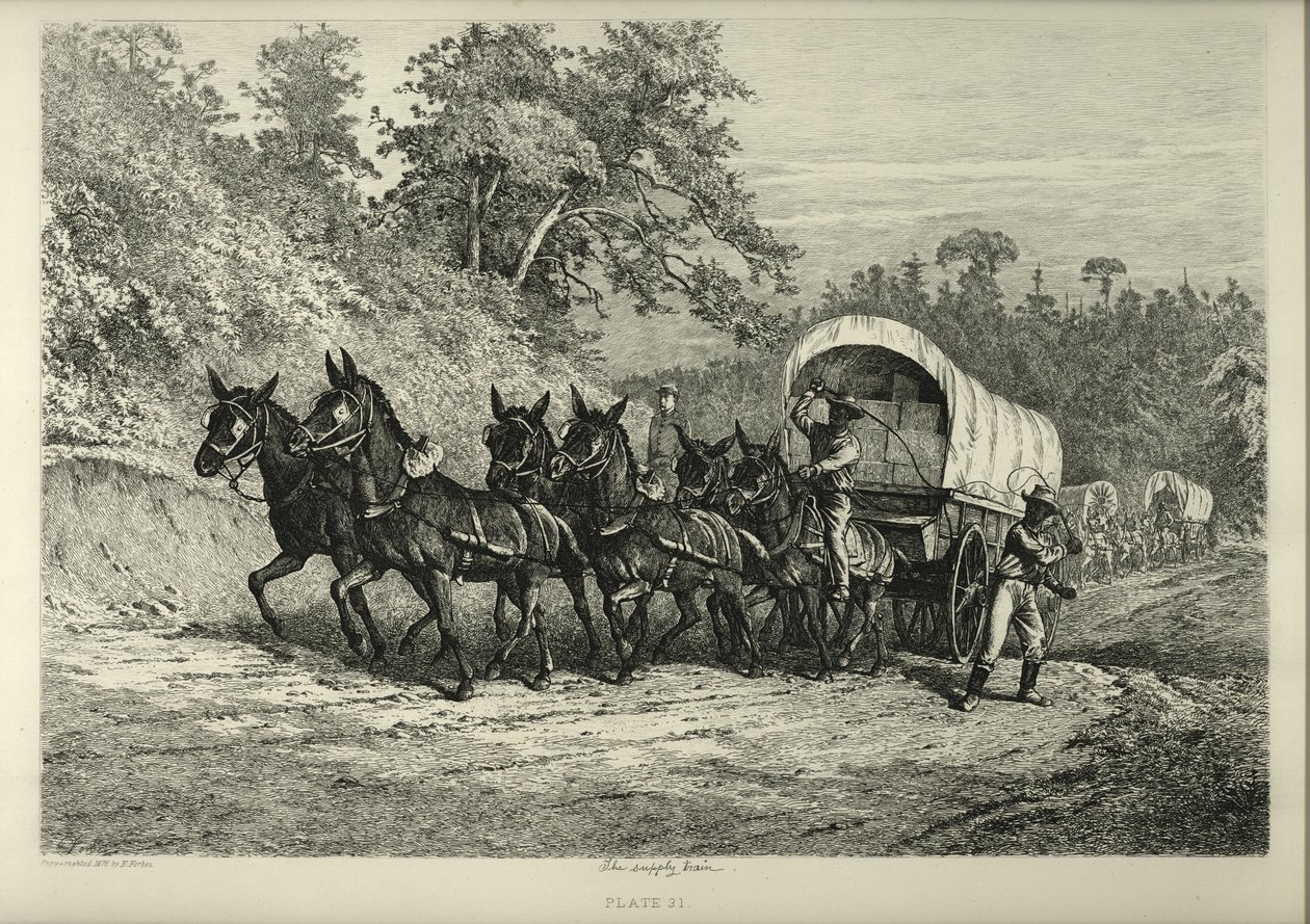 Tedarik Treni. by Edwin Austin Forbes