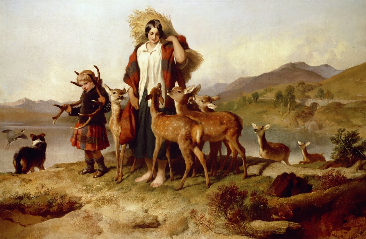 Ormancının Ailesi by Edwin Landseer