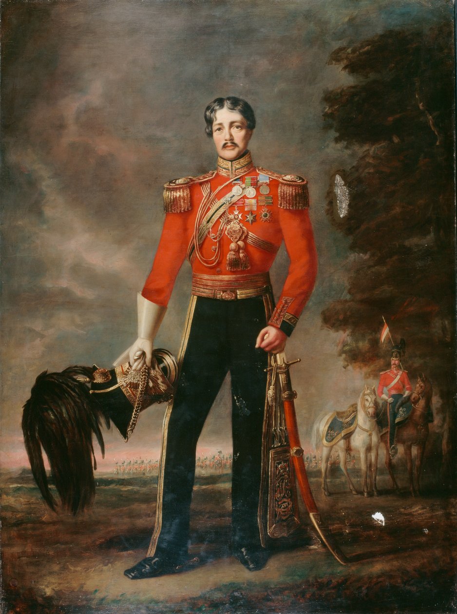Yarbay George James Mouat MacDowell, Hafif Ejderhaların 16. Alayı, c.1848 by Edwin Longsden Long