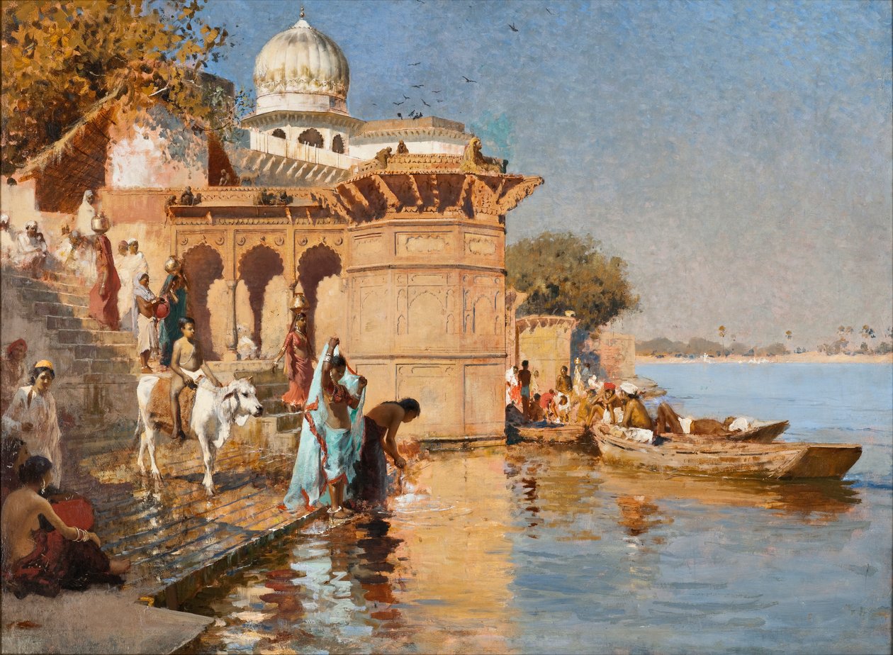 Ghats boyunca, Mathura by Edwin Lord Weeks