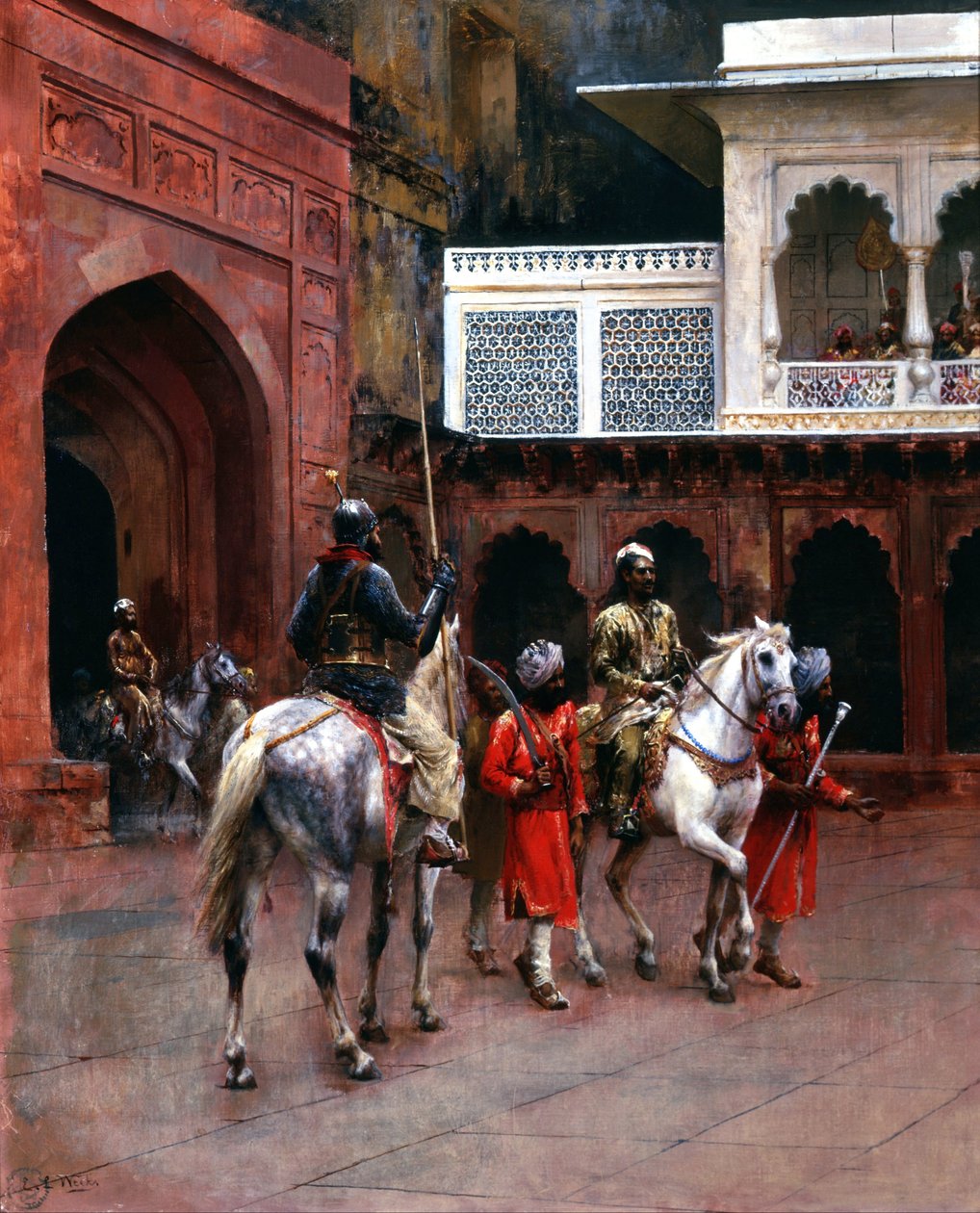 Hint Prensi, Agra Sarayı by Edwin Lord Weeks