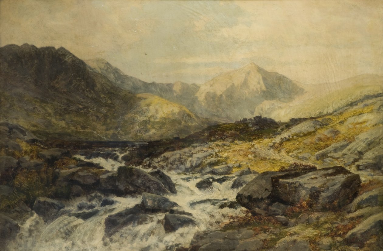 Tuval üzerine Glaslyn Çayı yağı by Edwin Pettitt