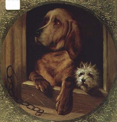 Paylaşılan Bir Köpek Kulübesi by Edwin (after) Landseer