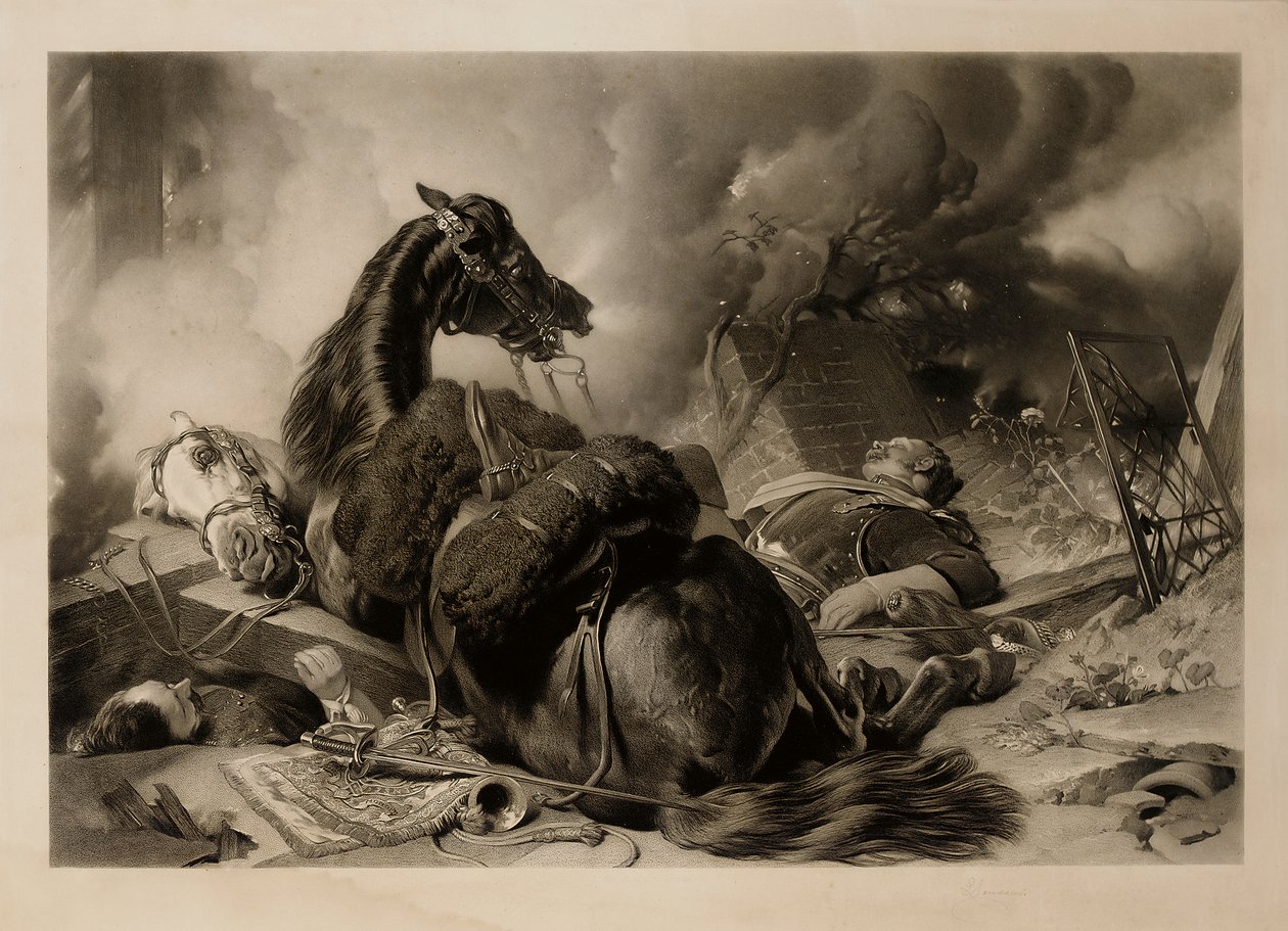 Savaş Zamanı ve Barış Zamanı, gravür Thomas Lewis Atkinson (gravür) by Edwin (after) Landseer