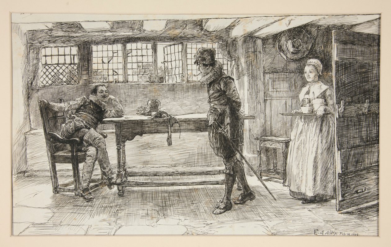 İstenmeyen Bir Ziyaretçi - by Edwin Austin Abbey