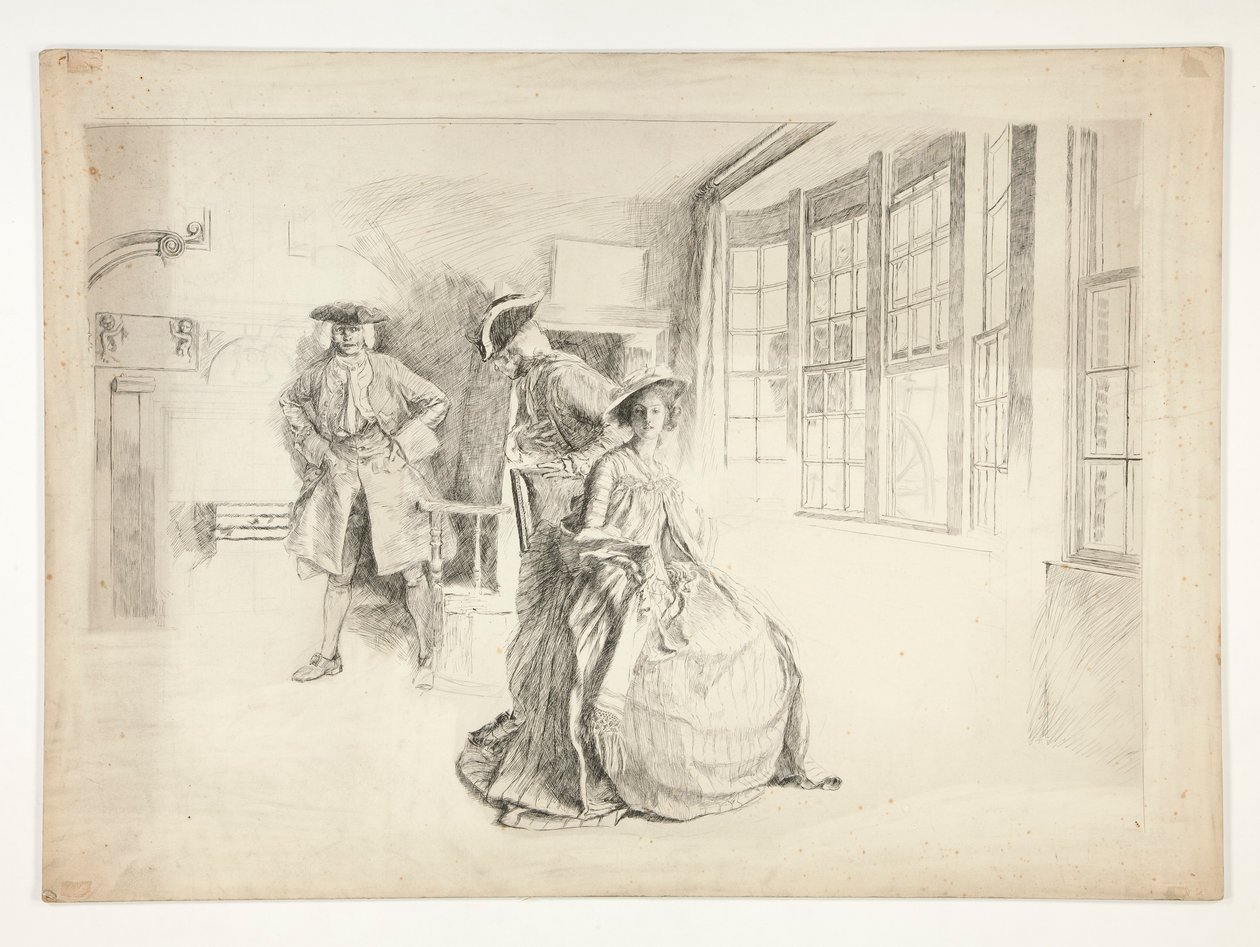 istenmeyen ziyaretçi by Edwin Austin Abbey