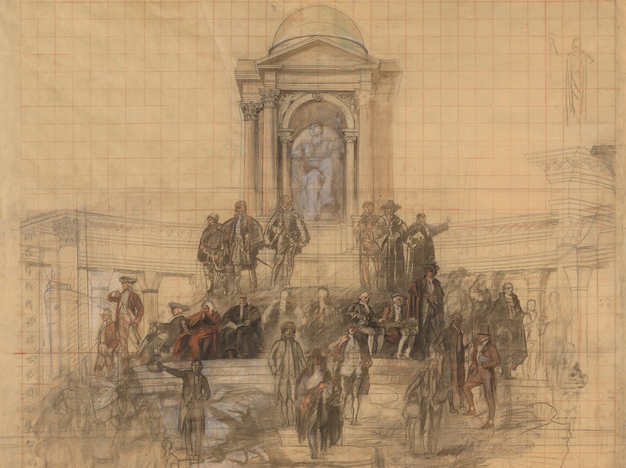 Karikatür by Edwin Austin Abbey