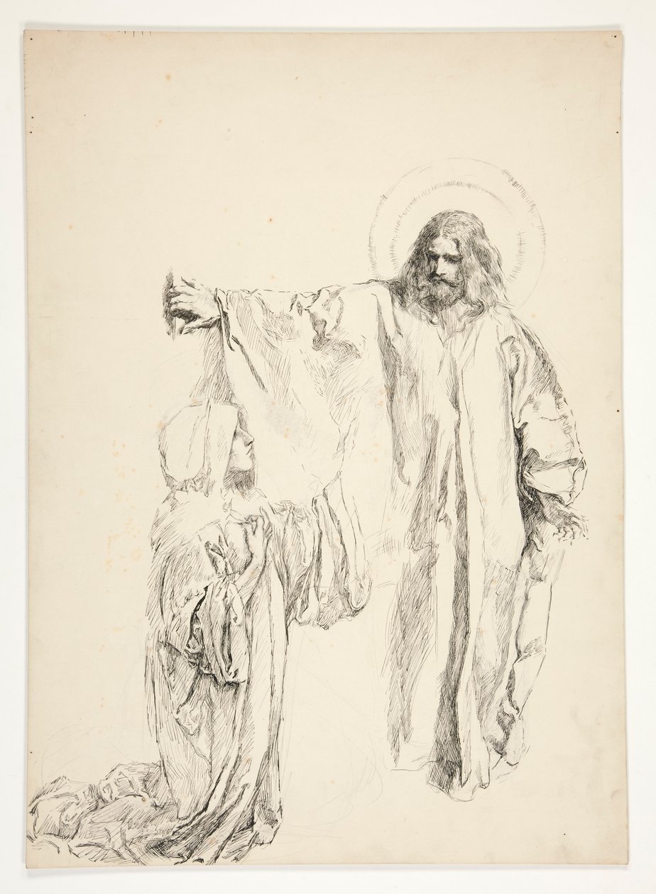 Mesih ve Mary Magdalene by Edwin Austin Abbey
